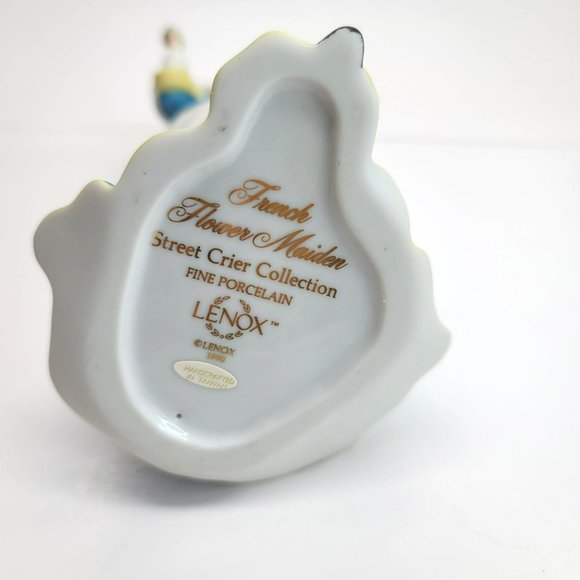 Lenox French Flower Maiden Woman with Iris Floral Bouquet Dh122 - Picture 10 of 10